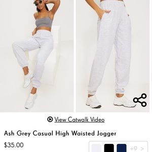 Prettylittlething highwaist jogger nwt size M